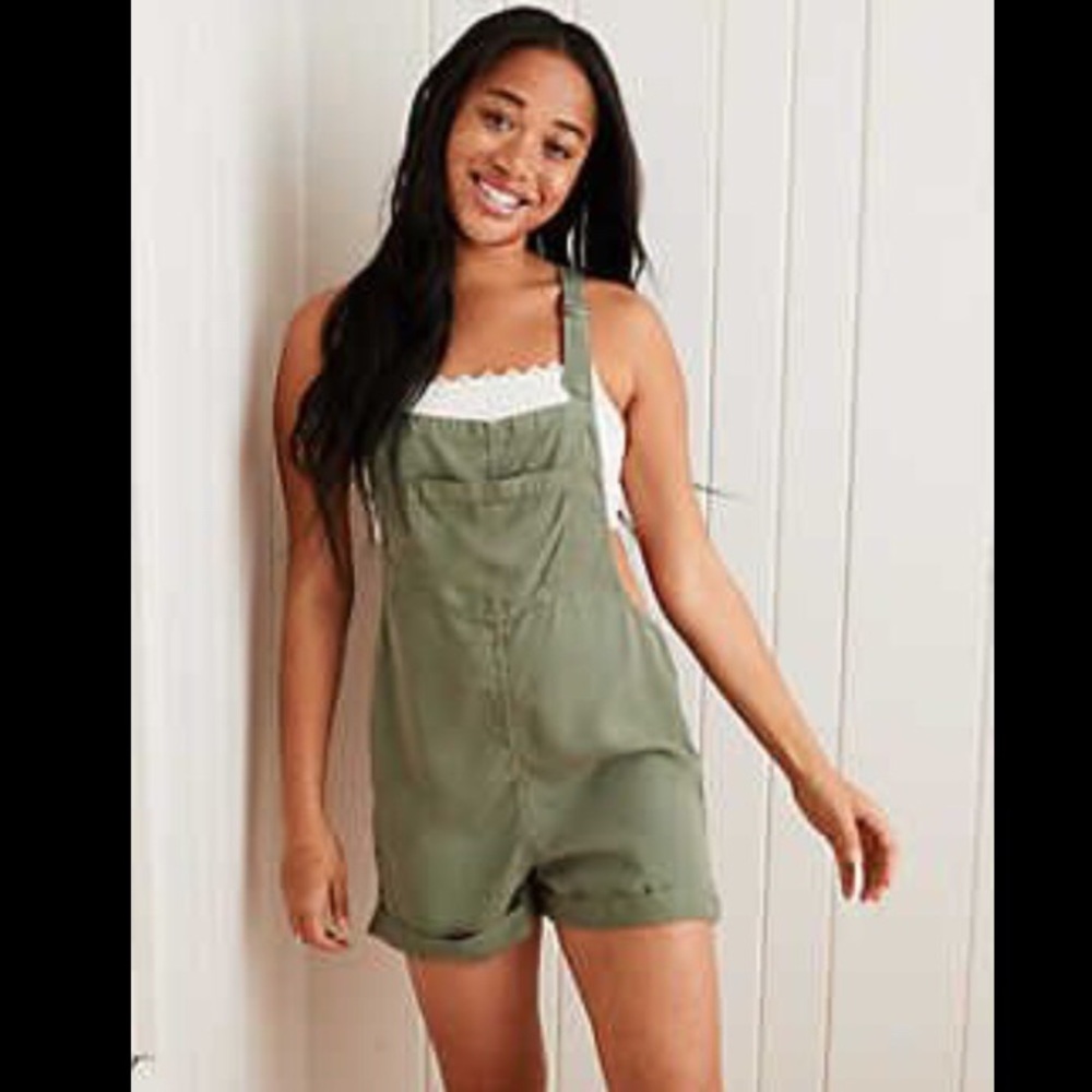 Aerie Kakhi Easy Shortall (Romper) NWOT